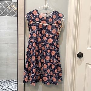 THML Ruffle Sleeve Floral Dress